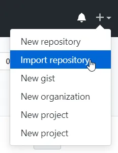 import repository feature