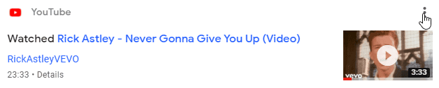Rick Astley's never gonna give you up music video
