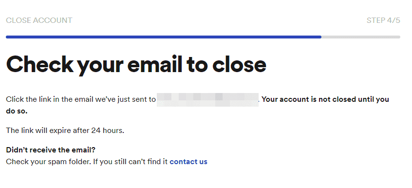 check your email